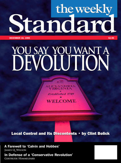 Cover of The Weekly Standard, December 18, 1995