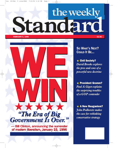 Cover of The Weekly Standard, February 5, 1996