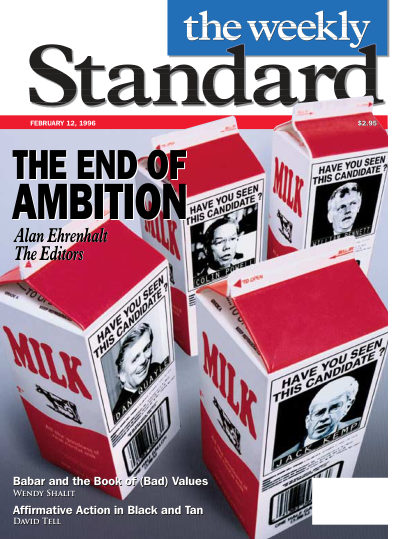 Cover of The Weekly Standard, February 12, 1996