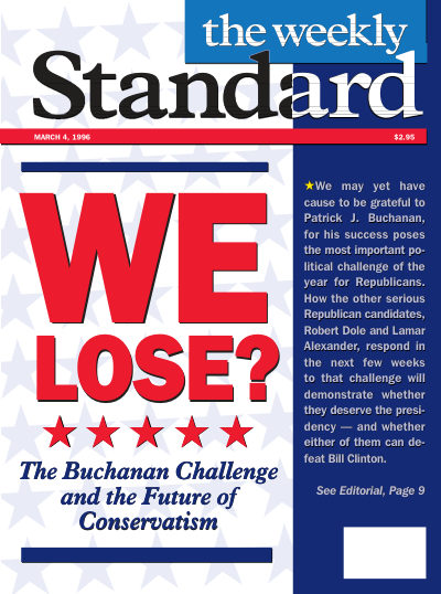 Cover of The Weekly Standard, March 4, 1996
