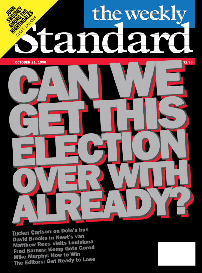 Cover of The Weekly Standard, October 21, 1996