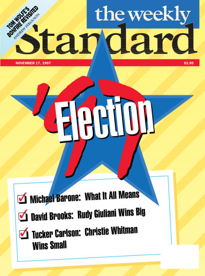 Cover of The Weekly Standard, November 17, 1997