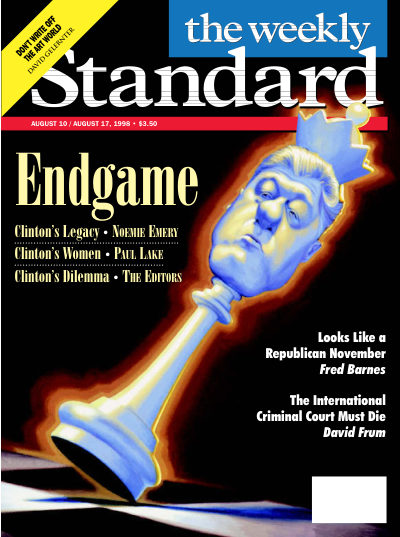 Cover of The Weekly Standard, August 10, 1998