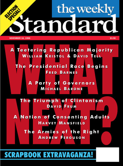 Cover of The Weekly Standard, November 16, 1998