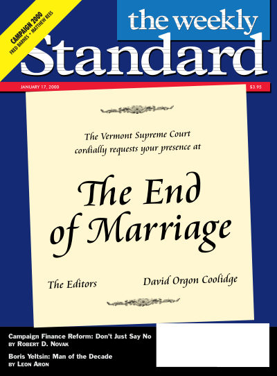 Cover of The Weekly Standard, January 17, 2000