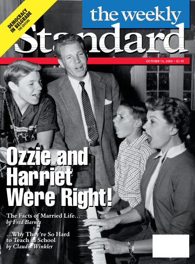 Cover of The Weekly Standard, October 16, 2000