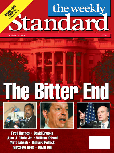 Cover of The Weekly Standard, November 20, 2000
