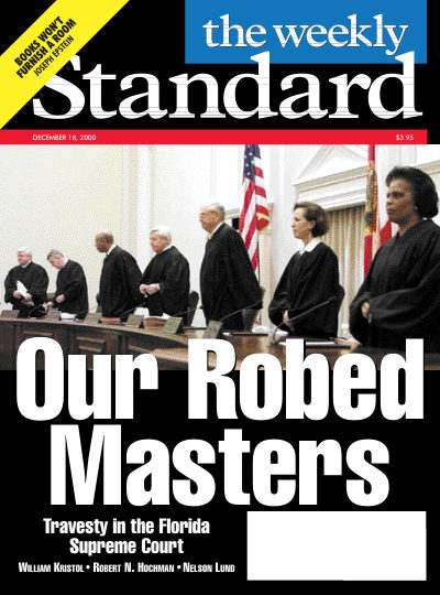 Cover of The Weekly Standard, December 18, 2000