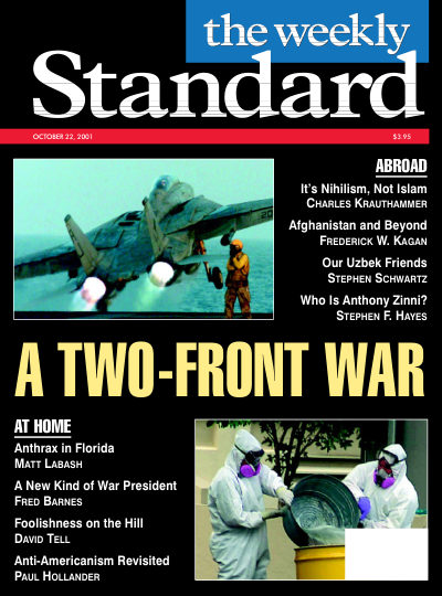 Cover of The Weekly Standard, October 22, 2001