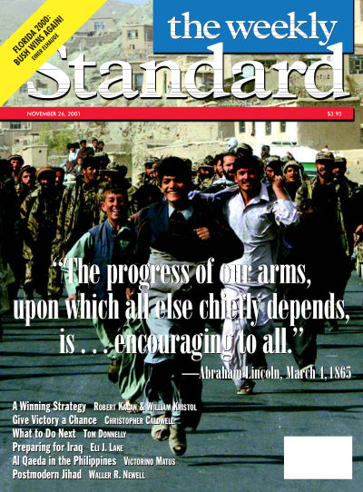 Cover of The Weekly Standard, November 26, 2001