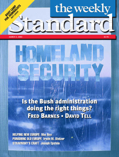 Cover of The Weekly Standard, March 3, 2003