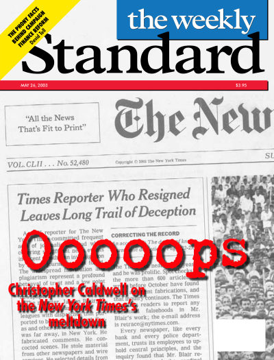 Cover of The Weekly Standard, May 26, 2003