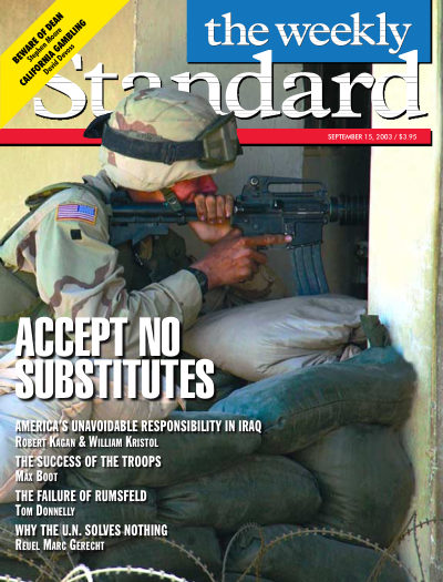 Cover of The Weekly Standard, September 15, 2003