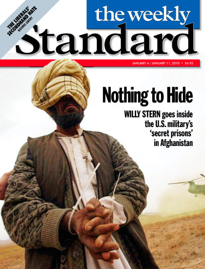 Cover of The Weekly Standard, January 4, 2010