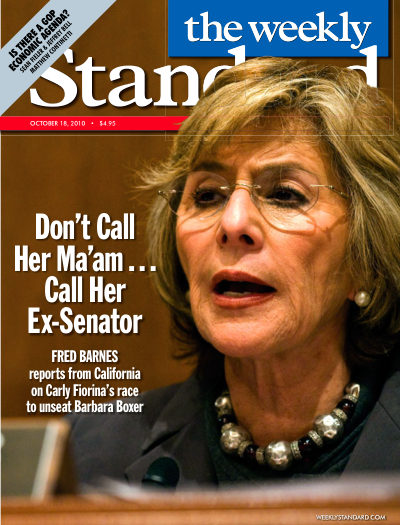 Cover of The Weekly Standard, October 18, 2010