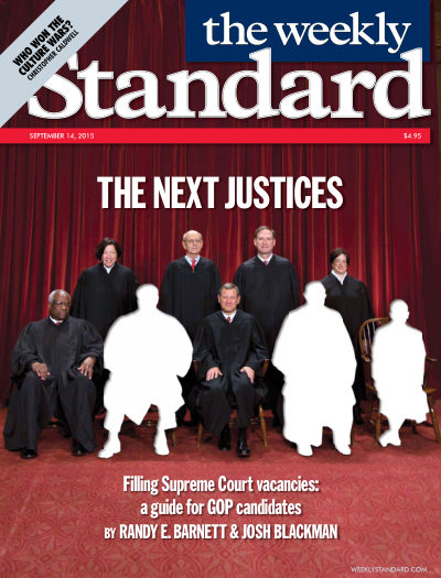 Cover of The Weekly Standard, September 14, 2015