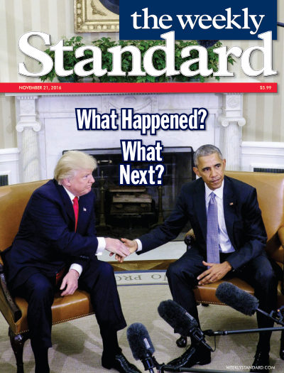 Cover of The Weekly Standard, November 21, 2016