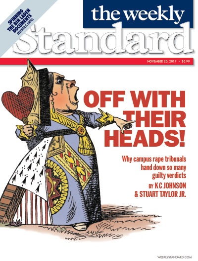 Cover of The Weekly Standard, November 20, 2017