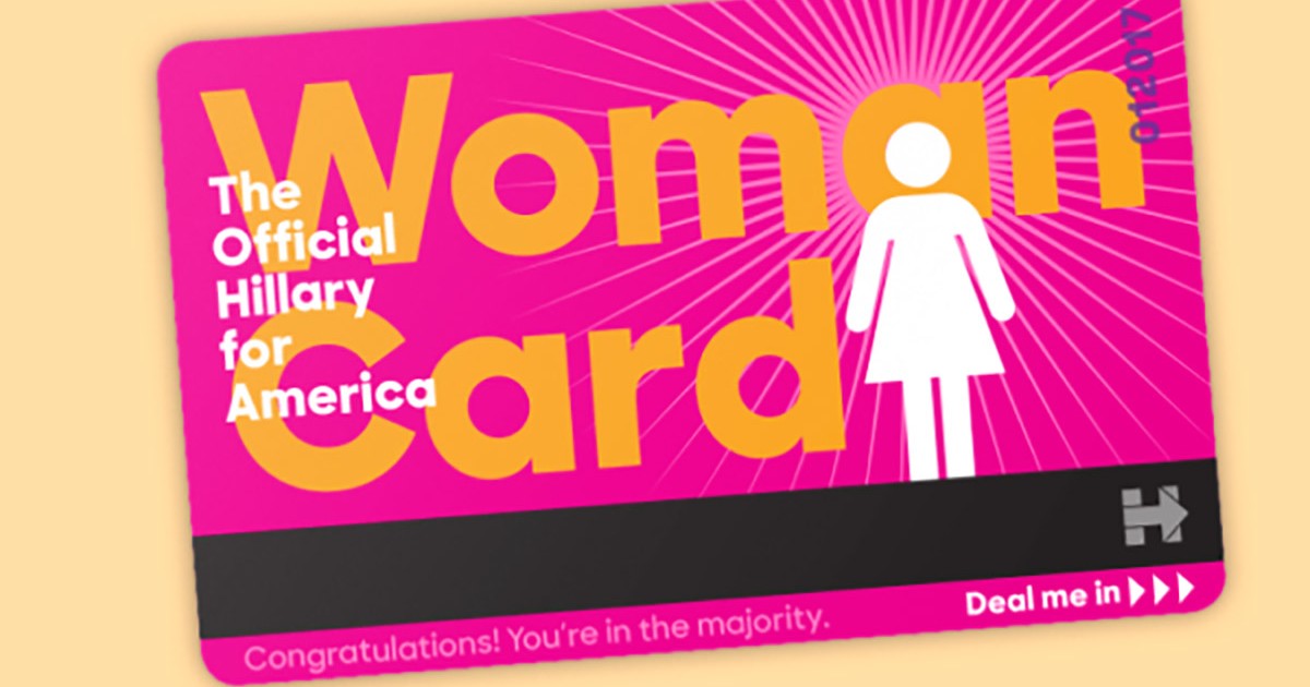 Woman Card Earns Hillary $2.4 Million in Three Days