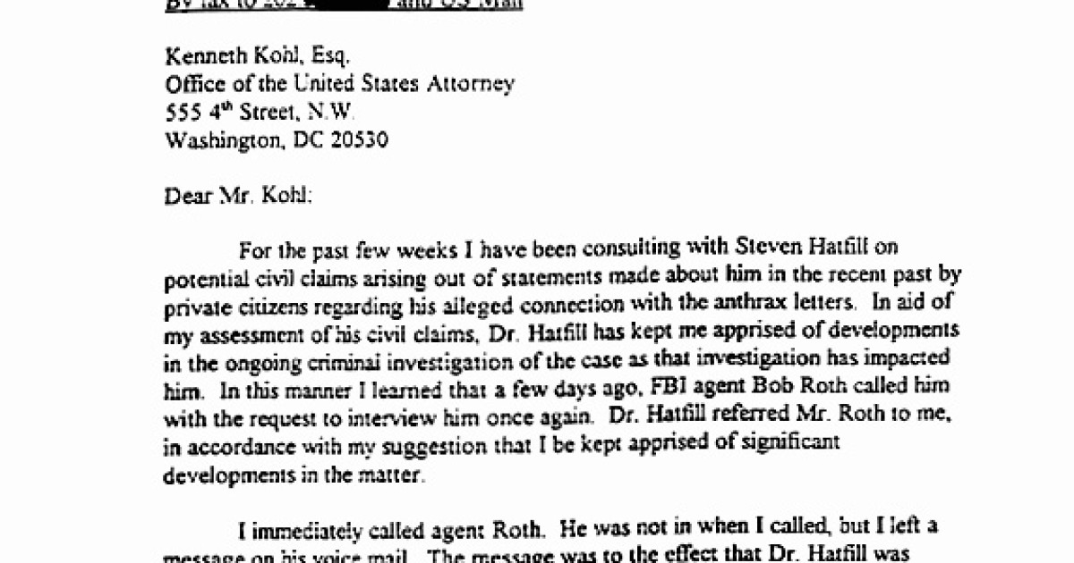 Glasberg Letter to Kohl, August 1, 2002
