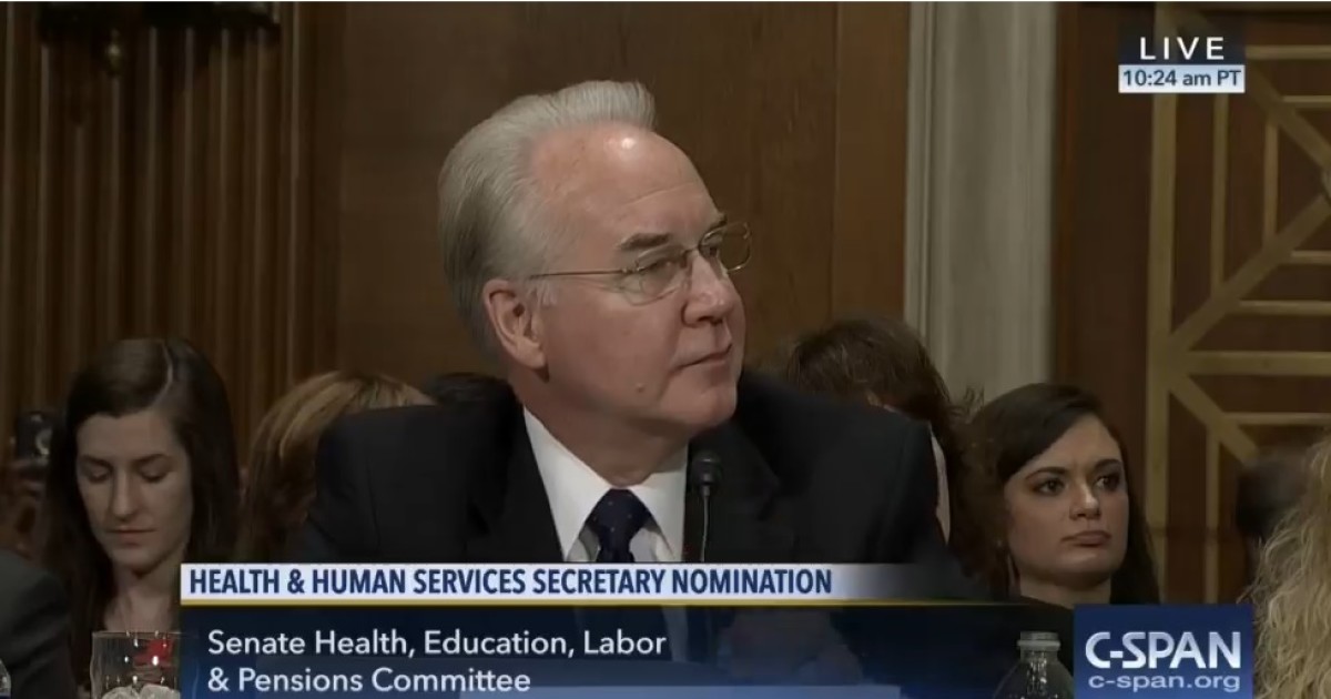 Price Tries to Reassure Skittish Senators Over Medicaid Expansion Cuts
