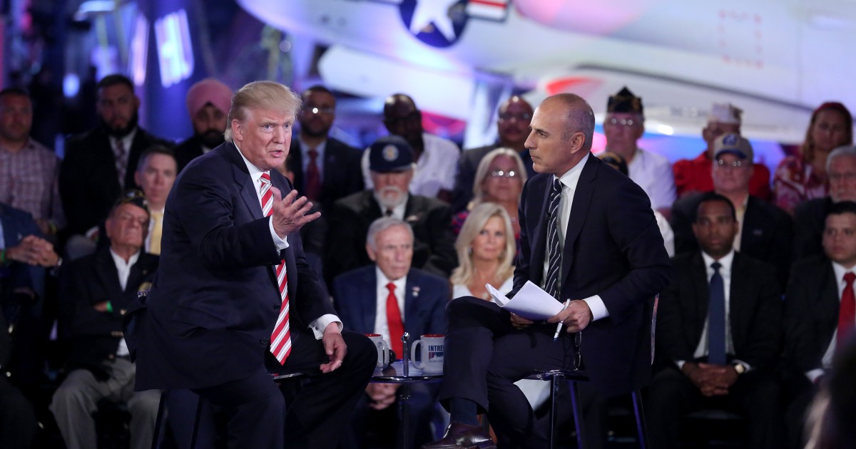 Trump Goes After NBC in the Wake of Matt Lauer's Firing