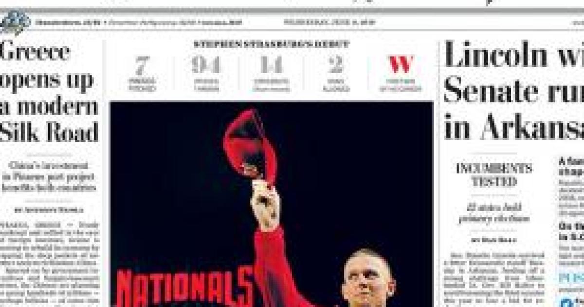 Stephen Strasburg Brings Hope and Change to Washington