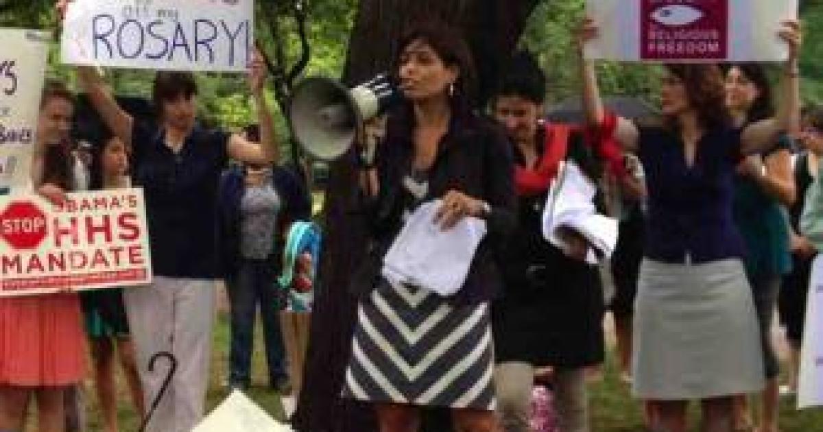 Women Hold Protest of HHS Mandate in Washington