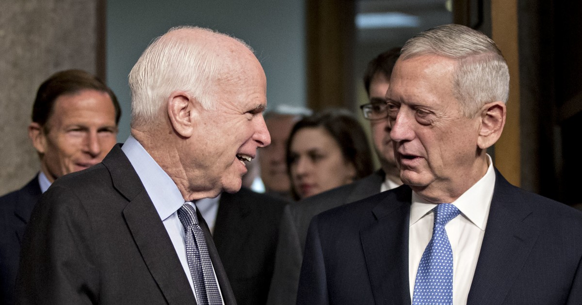 Mattis: ‘Everything I Love About America Is Resident’ in John McCain