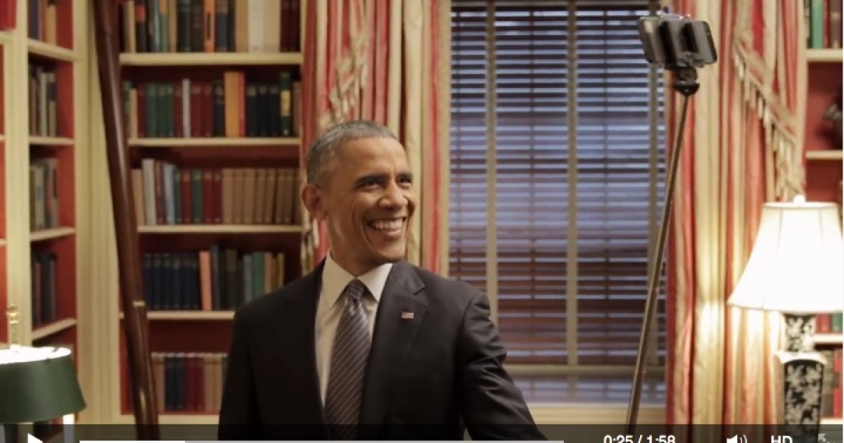 Obama Takes Selfie Stick Photo