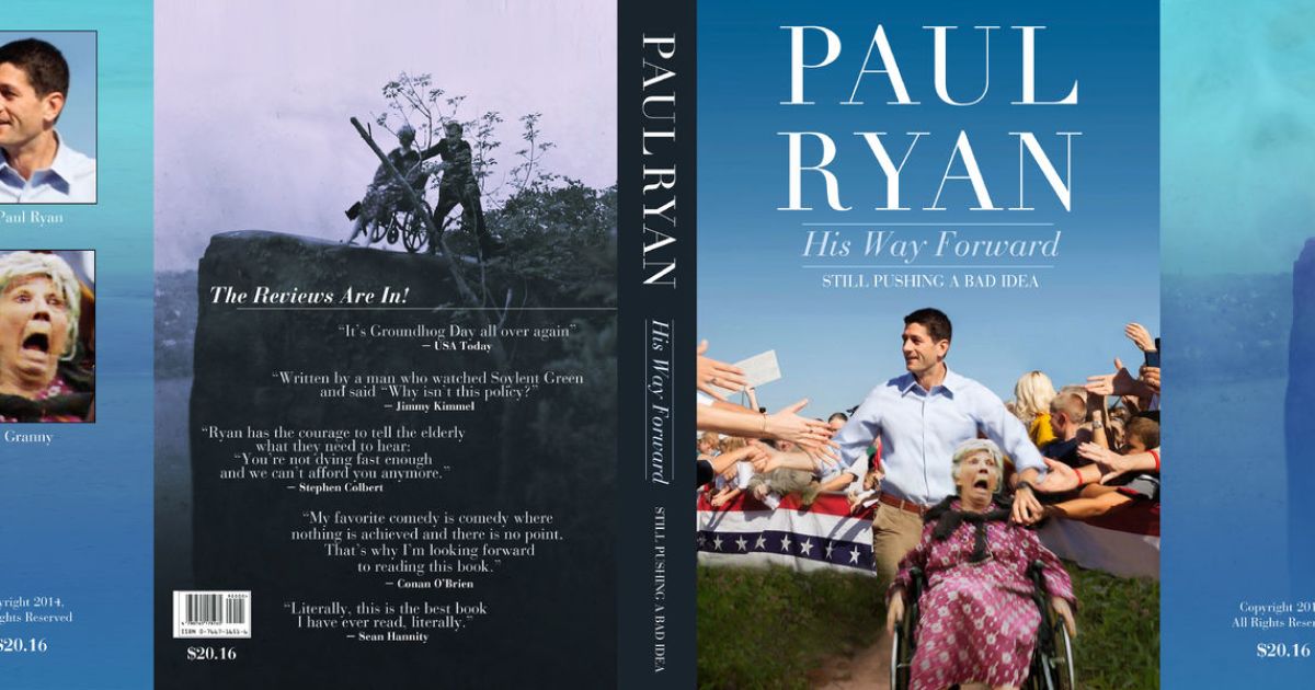 Activist Encourages Defacement of Cover of Paul Ryan's Book