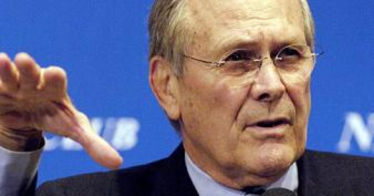Donald Rumsfeld on Obama: ‘I Begin with Incompetence as a Problem’