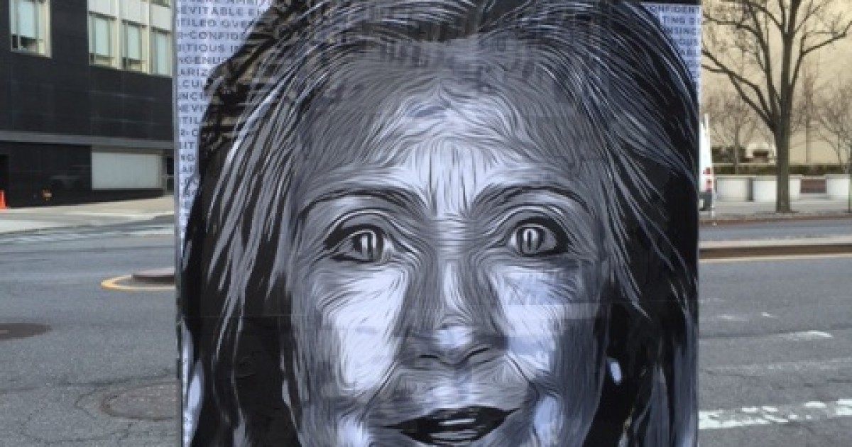 Brooklyn Hit With Anti-Hillary Street Art