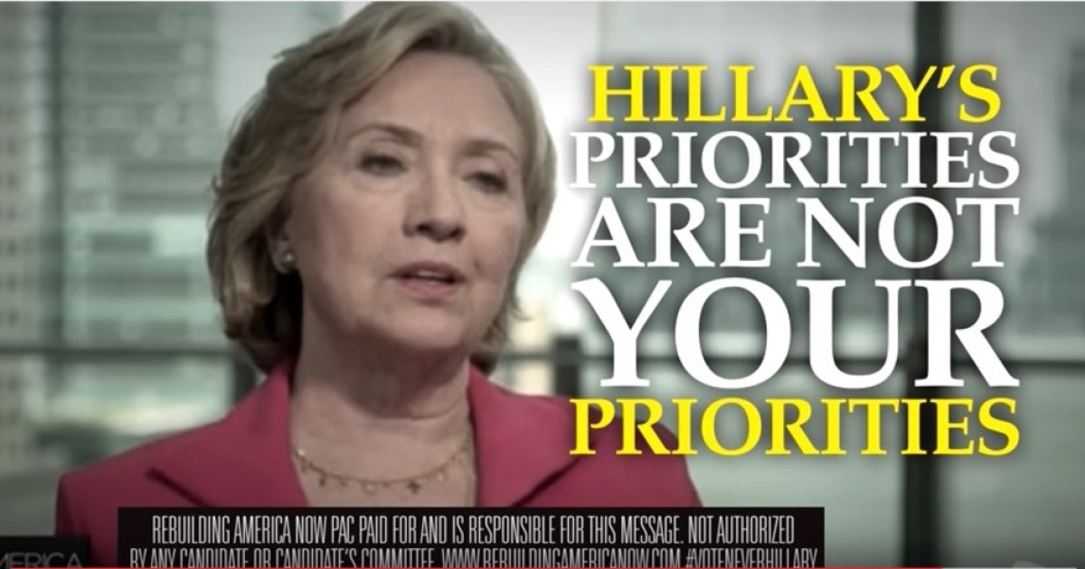 PAC Attacks Hillary Over Opposition to Redskins Team Name