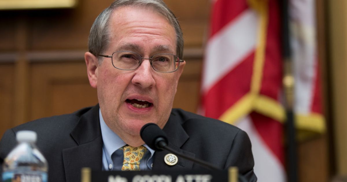 Judiciary Committee Chairman Goodlatte Is Latest GOP Rep to Announce Retirement