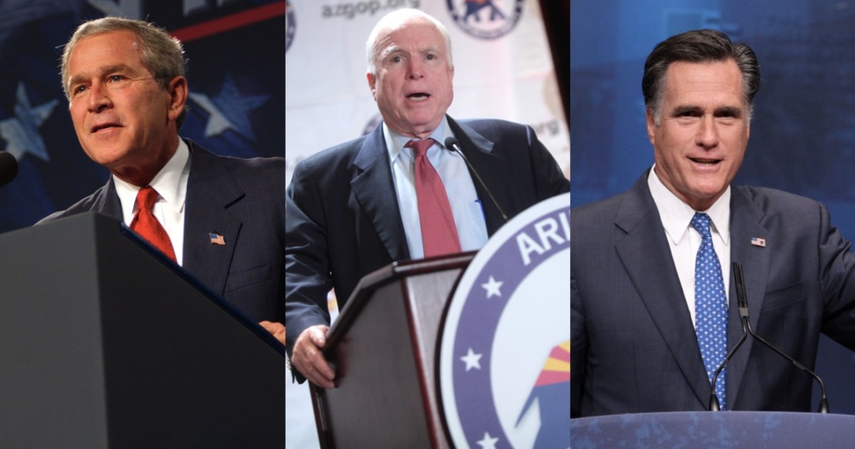 The Last Three GOP Nominees Oppose Trump