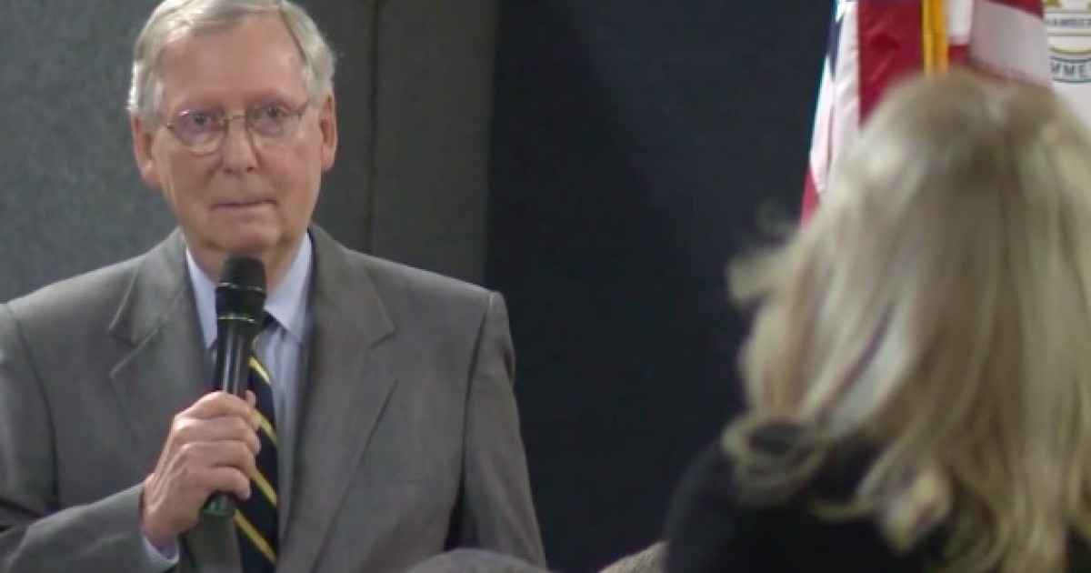 McConnell Begs Audience for Questions at Calm Event in Kentucky