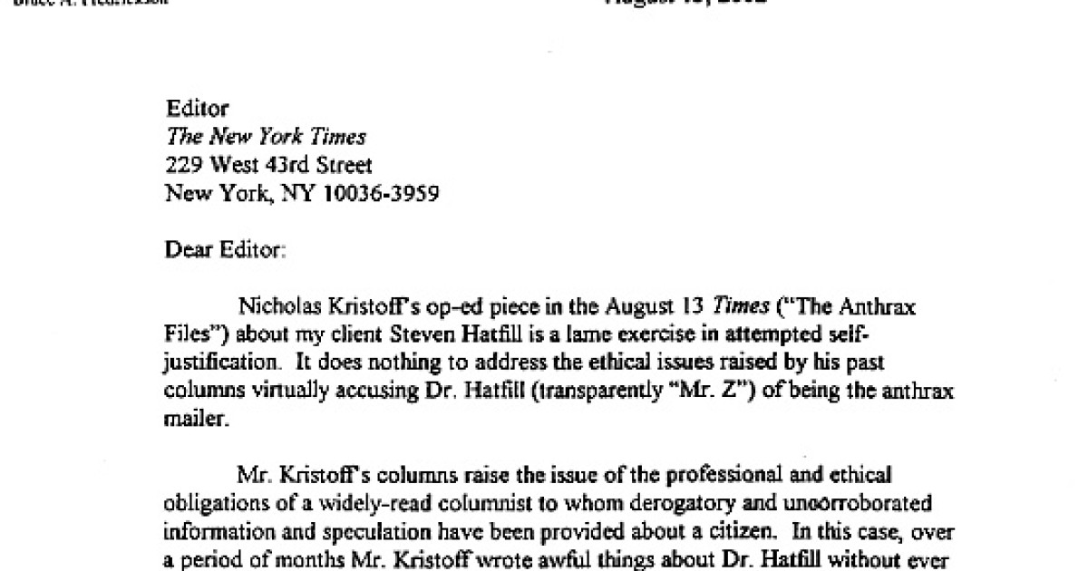 Glasberg Letter, August 13, 2002