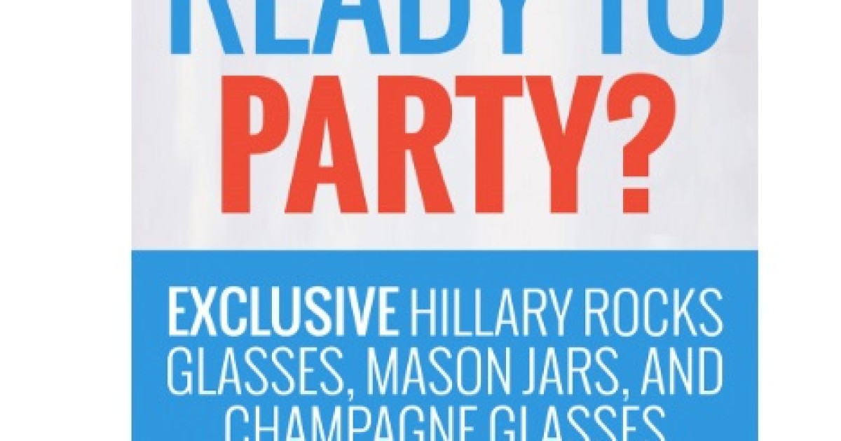 Ready for Hillary Fire Sale: 50% Off Champagne Glasses