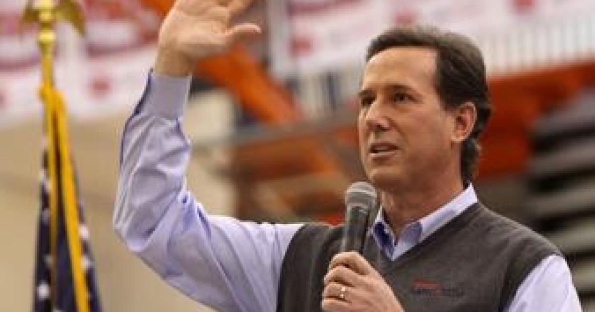 Rick Santorum Arrives in New Hampshire