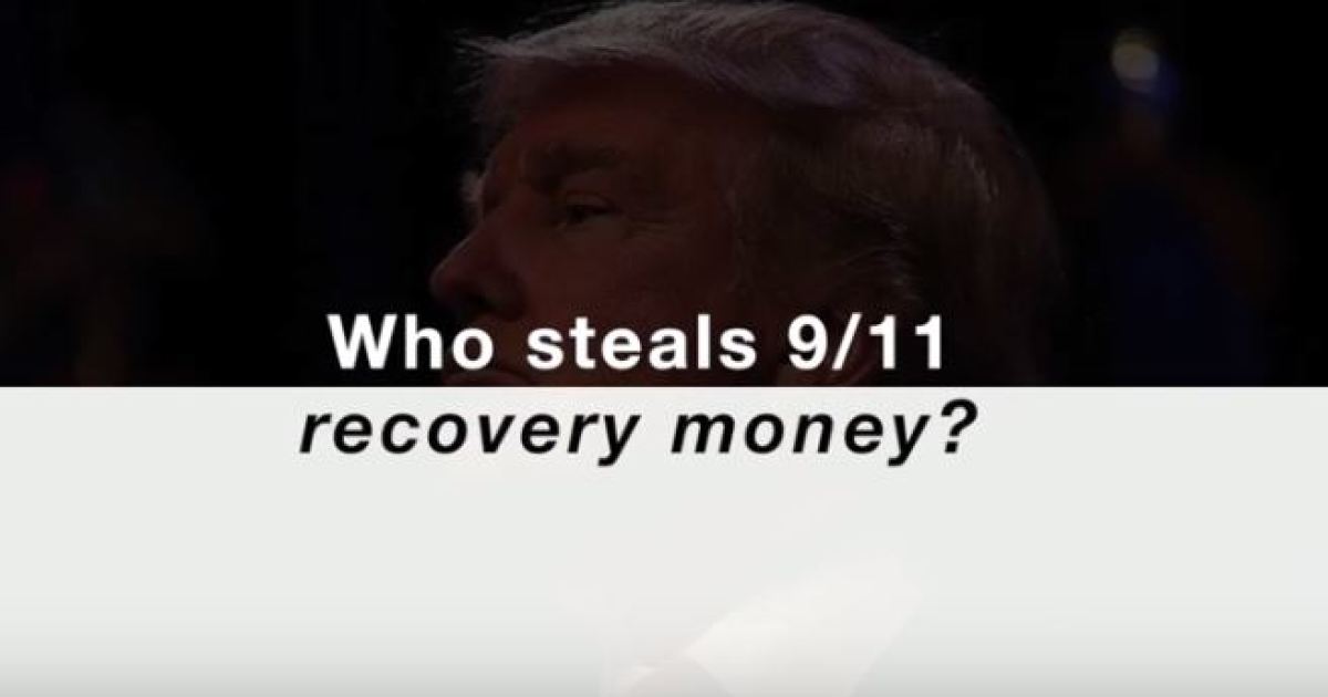 Anti-Trump Group Hits Trump for Use of 9/11 Recovery Money