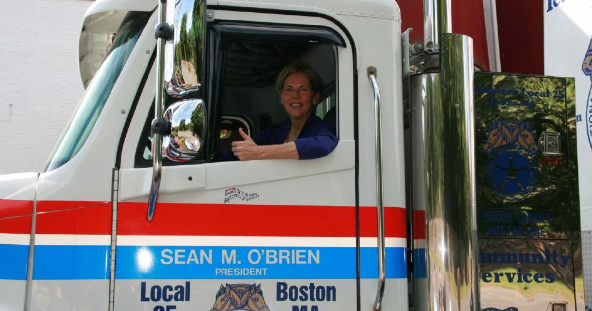 Elizabeth Warren Gets Her Own Truck