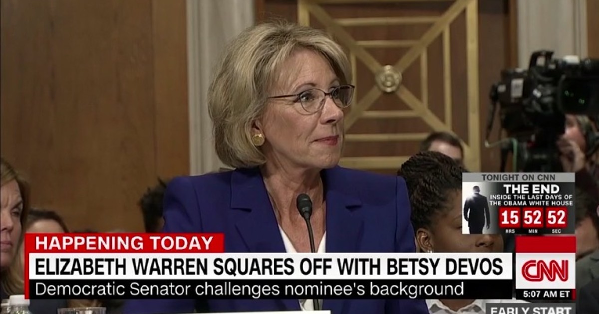 DeVos Clears Procedural Hurdle with Party-Line Approval