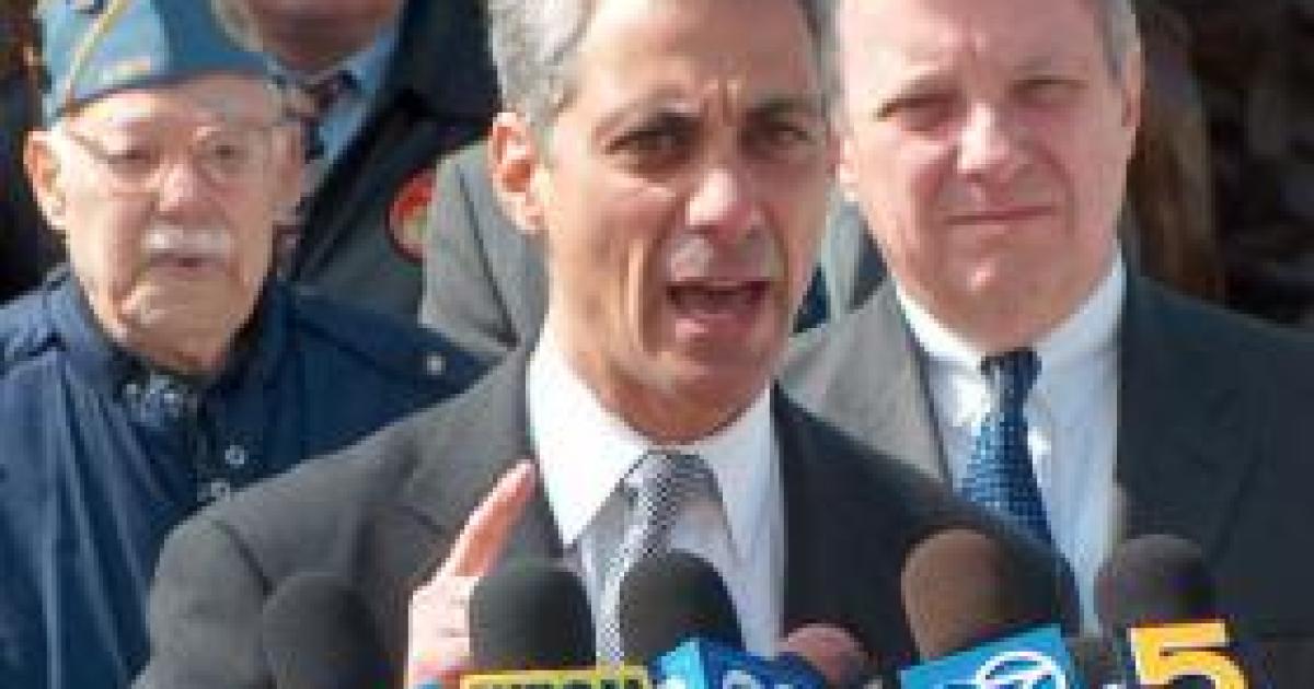 Rahm Films 'Glad To Be Home' Video in Home City, Washington, D.C.