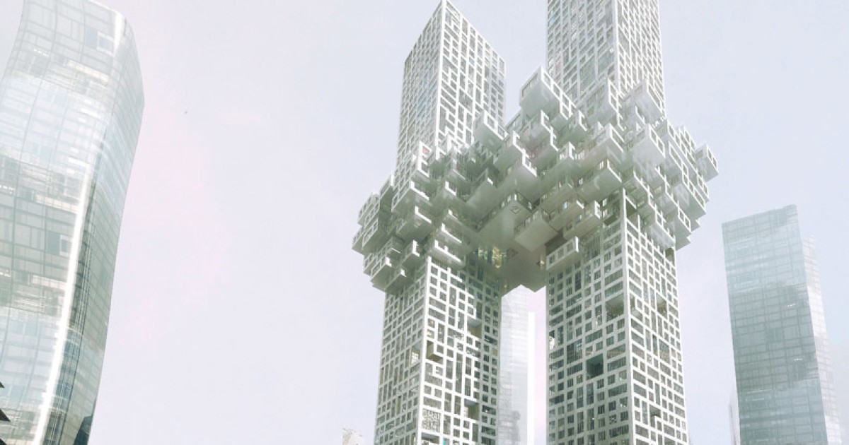 Proposed S. Korean Towers Resemble Exploding World Trade Center