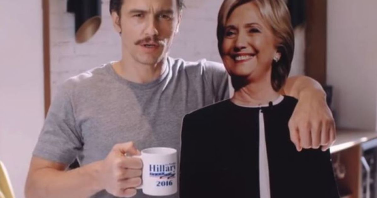 James Franco Tries to Make Hillary Clinton Look Cool