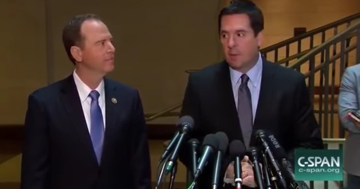 Schiff: Most Trump Team Members' Identities Were Redacted, per Nunes