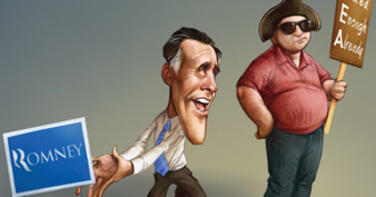 Romney Sips Some Tea