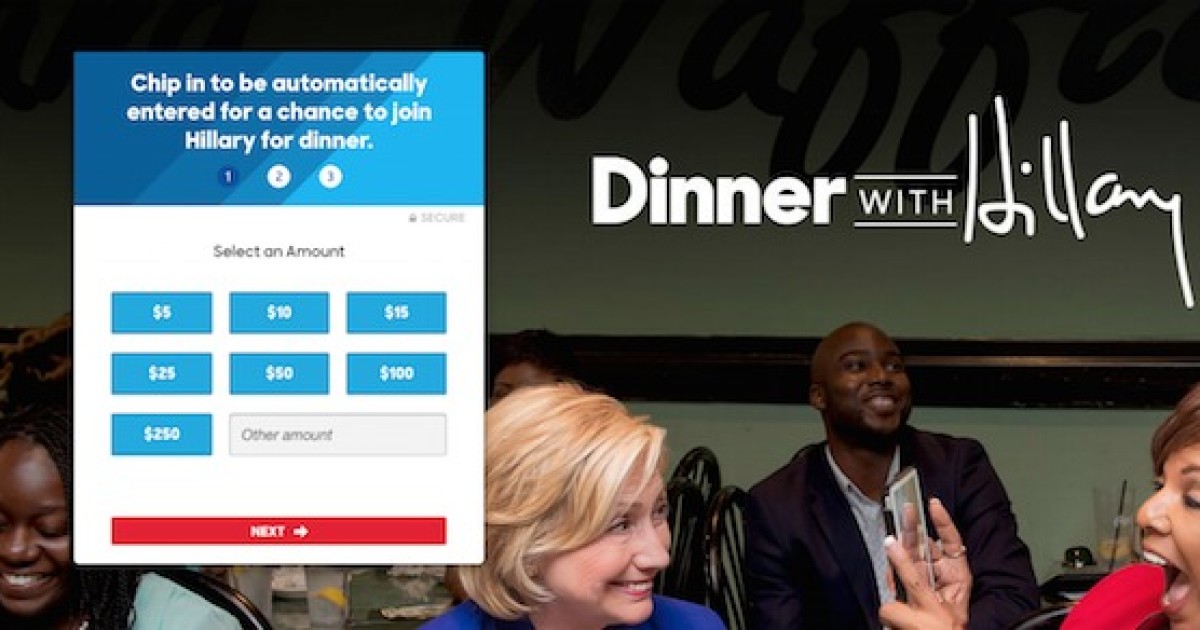 Hillary Contest 'Winner' Hand-Picked for 'Views, Backgrounds, and Interests'