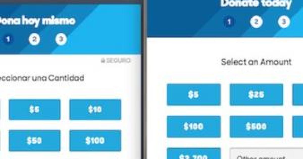 Clinton Campaign's Highest Suggested Donation Is $2,700 in English, but Only $250 in Spanish